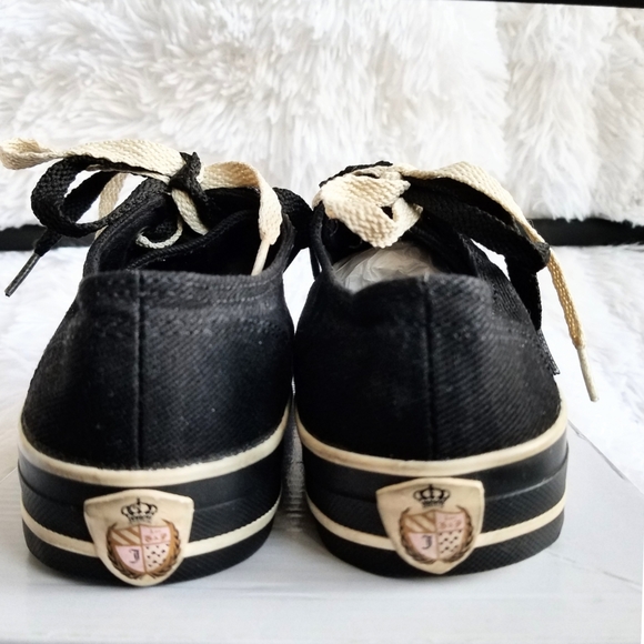 Juicy Couture $129 sneakers, FINAL PRICE!  black and white size 6.5 - Picture 10 of 12